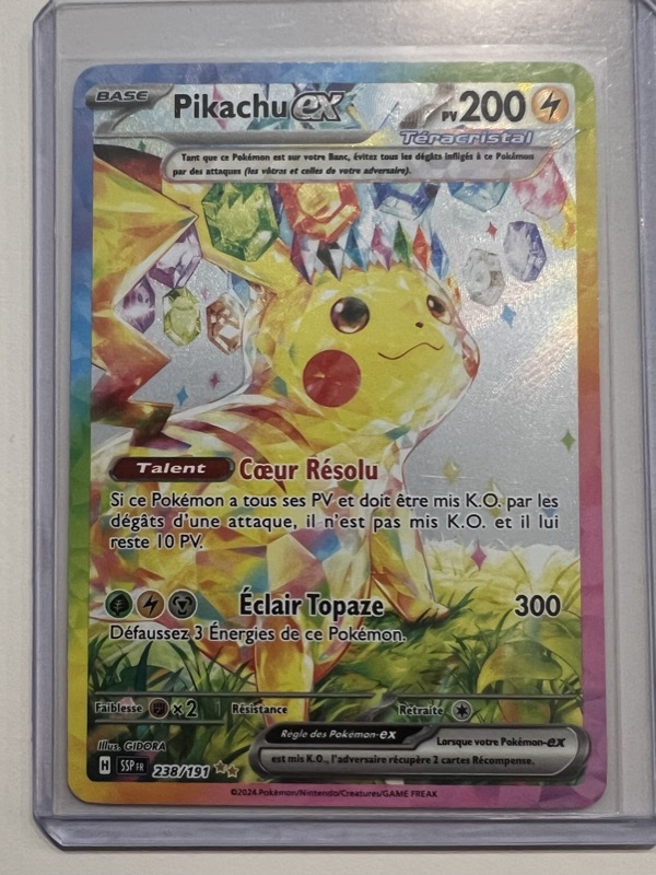 2024 Surging Sparks (French) Pikachu ex (Téracristal)