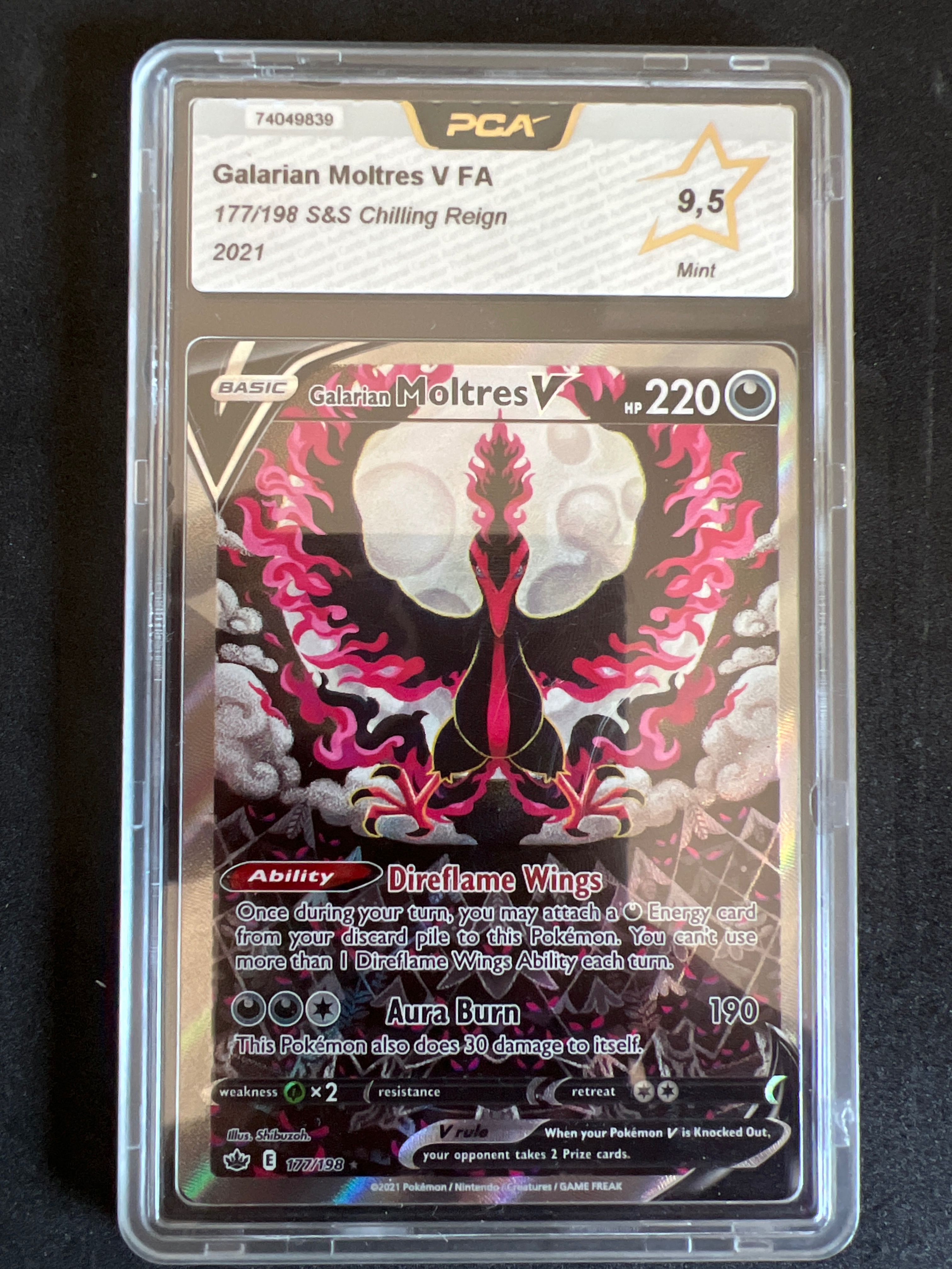 2021 Chilling Reign Galarian Moltres Chilling Reign 177/198